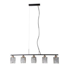 Lampa wisząca SIMONA PND-40814-5-BK-HBR Italux