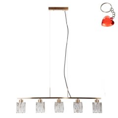 Lampa wisząca SIMONA PND-40814-5-HBR Italux