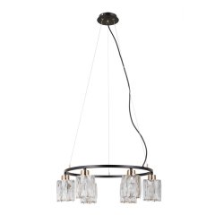 Lampa wisząca SIMONA PND-40814-6-BK-HBR Italux