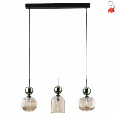 Lampa wisząca SOPHIA GREEN COGNAC 11147 TK Lighting