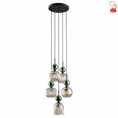 Lampa wisząca SOPHIA GREEN COGNAC 11149 TK Lighting