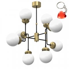 Lampa wisząca z białymi szklanymi kloszami HYDRO 6831 Luminex