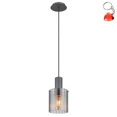 Lampa wisząca z kloszem ryflowanym TULIVAR 15904HS Globo