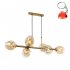 Lampa wisząca Złota BORGO PND-30843-6 GD+AMB Italux