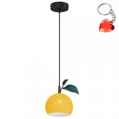 Lampa wisząca żółte jabłko z liściem APPLE 8940 Luminex