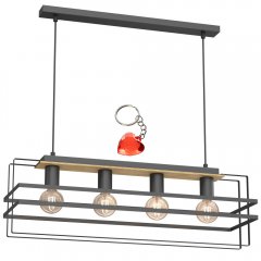 Metalowa lampa wisząca 4-punktowa KORTEZ 4455 Luminex