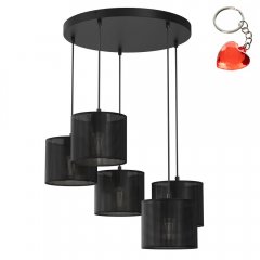 Pięciopunktowa lampa wisząca na okręgu LOFT SHADE 5241 Luminex