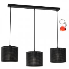 Potrójna lampa wisząca ażurowa na listwie LOFT SHADE 5239 Luminex
