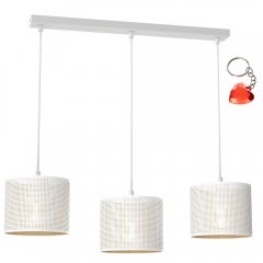 Potrójna lampa wisząca ażurowa na listwie LOFT SHADE 5267 Luminex