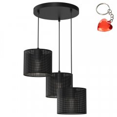 Potrójna lampa wisząca ażurowa na okręgu LOFT SHADE 5240 Luminex