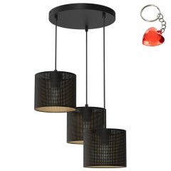 Potrójna lampa wisząca ażurowa na okręgu LOFT SHADE 5254 Luminex
