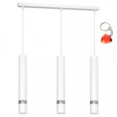 Potrójna lampa wisząca na listwie tuby RENO 9490 Luminex