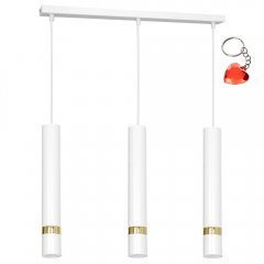 Potrójna lampa wisząca tuby na listwie RENO 1547 Luminex