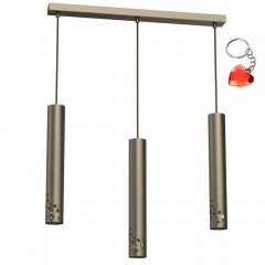 Potrójna lampa wisząca tuby na listwie TIBIA BUBLE 5732 Luminex