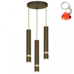 Potrójna lampa wisząca tuby na okręu RENO 9508 Luminex