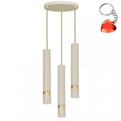 Potrójna lampa wisząca tuby na okręu RENO 9517 Luminex