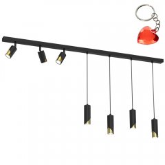 Siedmiopunktowa lampa wisząca z reflektorami SHIFT 9638 Luminex