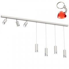 Siedmiopunktowa lampa wisząca z reflektorami SHIFT 9674 Luminex