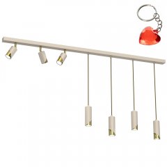 Siedmiopunktowa lampa wisząca z reflektorami SHIFT 9683 Luminex