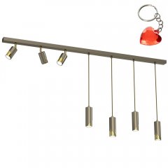 Siedmiopunktowa lampa wisząca z reflektorami SHIFT 9692 Luminex