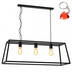 Trapezowa lampa wisząca 3-punktowa klatka FRAME 6518 Luminex