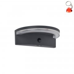 Lampa natynkowa ścienna LED 7W solarna z czujnikiem VYZOR SOLAR 6915701335 Lutec