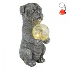 Lampa solarna stojąca dekoracyjna LED 0,024W Pies SOLAR 33889 Globo