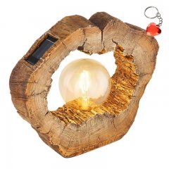 Lampa solarna stołowa LED 0,06W drewnopodobna SOLAR 36516 Globo