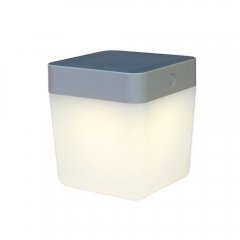 Lampa solarna zewnętrzna stołowa LED 1W TABLE CUBE 6908001337 Lutec