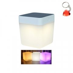Lampa solarna zewnętrzna stołowa LED 1W TABLE CUBE 6908003331 Lutec