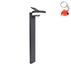 Lampa zewnętrzna słupek ogrodowy LED 12W solarna z czujnikiem RUNDA SOLAR 6915802118 Lutec