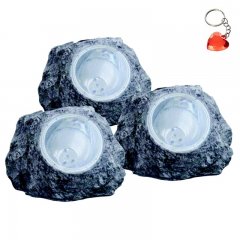 Zestaw x3szt. lampek solarnych LED 2x0,06W Kamień SOLAR 3302-3 Globo