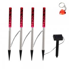 Zestaw x4szt. Słupków ogrodowych LED 4x0,07W dogruntowych solarnych SOLAR 33247 Globo