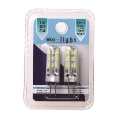 Dwu-pak żarówka LED 1,5W G4 12V zimna biel EKZA123 Eko-light