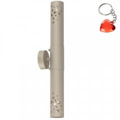 Beżowy kinkiet tuba góra-dół TIBIA BUBLE 5735 Luminex