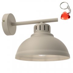 Beżowy metalowy kinkiet SVEN 8887 Luminex