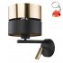 Kinkiet do czytania HILTON BLACK/GOLD 2579 TK Lighting