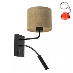 Kinkiet hotelowy z wysięgnikiem giętkim JUTE 5208 Luminex