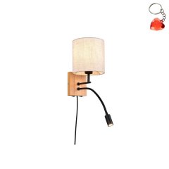 Kinkiet hotelowy z wysięgnikiem LED 3,1W i włącznikami ELDRA DL236212879 Trio