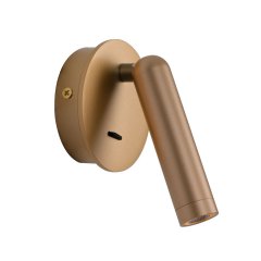 Kinkiet LED 2,5W z reflektorkiem i włącznikiem CARDA WL-64834-1-GD Italux