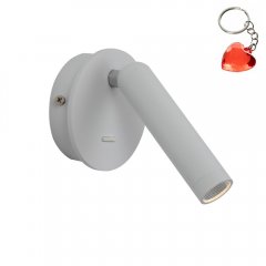 Kinkiet LED 2,5W z reflektorkiem i włącznikiem CARDA WL-64834-1-WH Italux