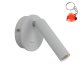 Kinkiet LED 2,5W z reflektorkiem i włącznikiem CARDA WL-64834-1-WH Italux