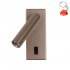 Kinkiet LED 2,5W z reflektorkiem i włącznikiem NOVA WL-46376-1-CF Italux