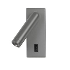 Kinkiet LED 2,5W z reflektorkiem i włącznikiem NOVA WL-46376-1-GR Italux