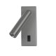 Kinkiet LED 2,5W z reflektorkiem i włącznikiem NOVA WL-46376-1-GR Italux
