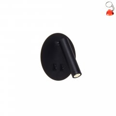 Kinkiet LED 5,5 / 2,5W z reflektorkiem i włącznikiem CIRCA W4107-BK Zuma Line