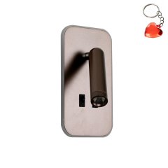 Kinkiet LED 8W z reflektorkiem i włącznikiem DORIA WL-83957-1-CF Italux