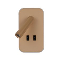 Kinkiet LED 8W z reflektorkiem i włącznikiem DORIA WL-83957-1-GD Italux