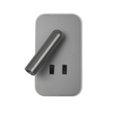 Kinkiet LED 8W z reflektorkiem i włącznikiem DORIA WL-83957-1-GR Italux