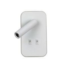 Kinkiet LED 8W z reflektorkiem i włącznikiem DORIA WL-83957-1-WH Italux